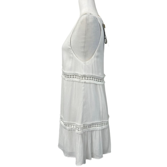 Show Me Your Mumu White Sleeveless Deep V Neck Dress - See Measurements - Picture 5 of 13